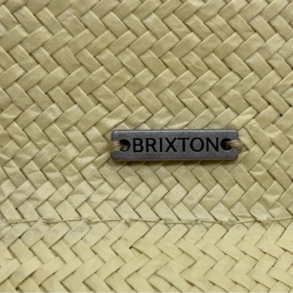 BRIXTON Jo Straw Frayed Fedora Hat - Picture 8 of 9